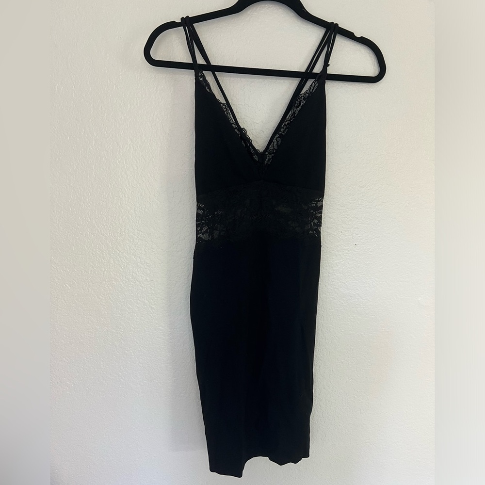 Express black lace dress